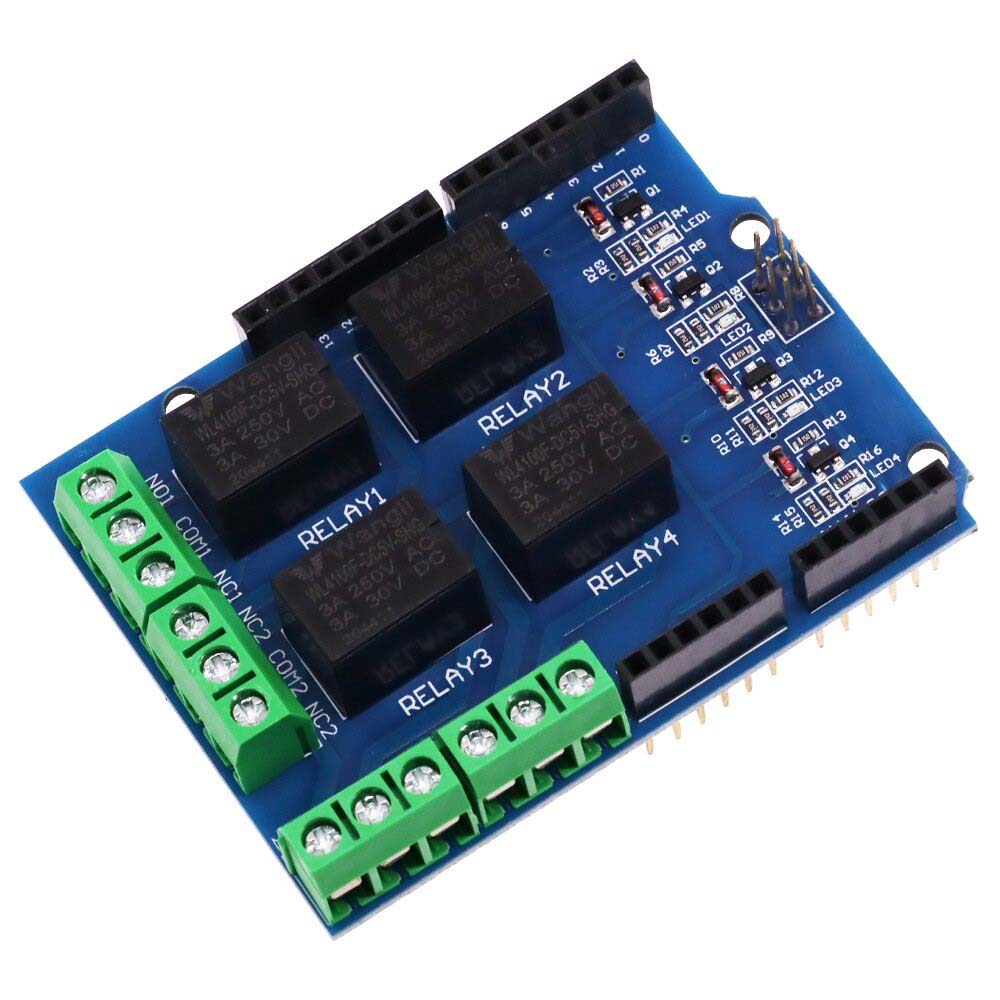 Four Channel 5V 3A Relay Shield