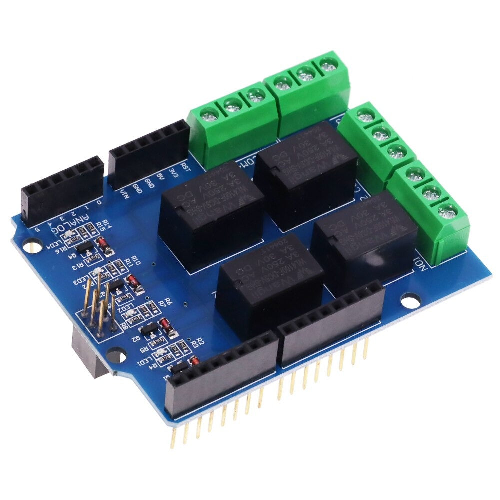 Four Channel 5V 3A Relay Shield