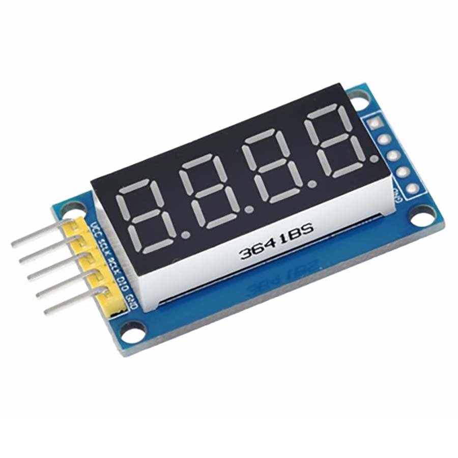 4 Bits Digital Tube LED Display Module with 74HC595 Driver