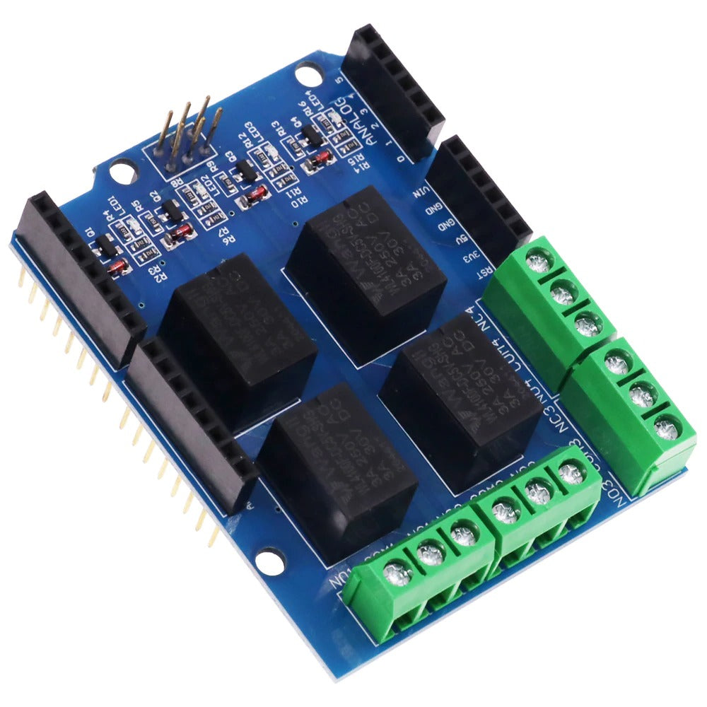 Four Channel 5V 3A Relay Shield
